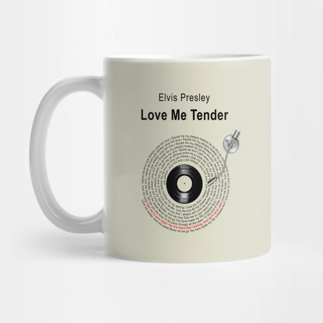 LOVE ME TENDER LYRICS ILLUSTRATIONS by Vansa Design